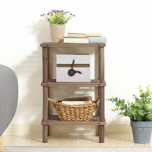 ぬくもりを感じる 木製3段ハーフラック