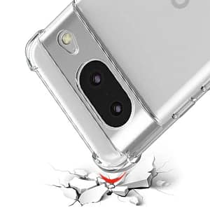 Google Pixel 8用耐衝撃クリアケース