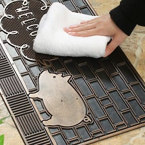 ブタくんがもてなす玄関マット レクタングル